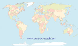 Carte du monde muette