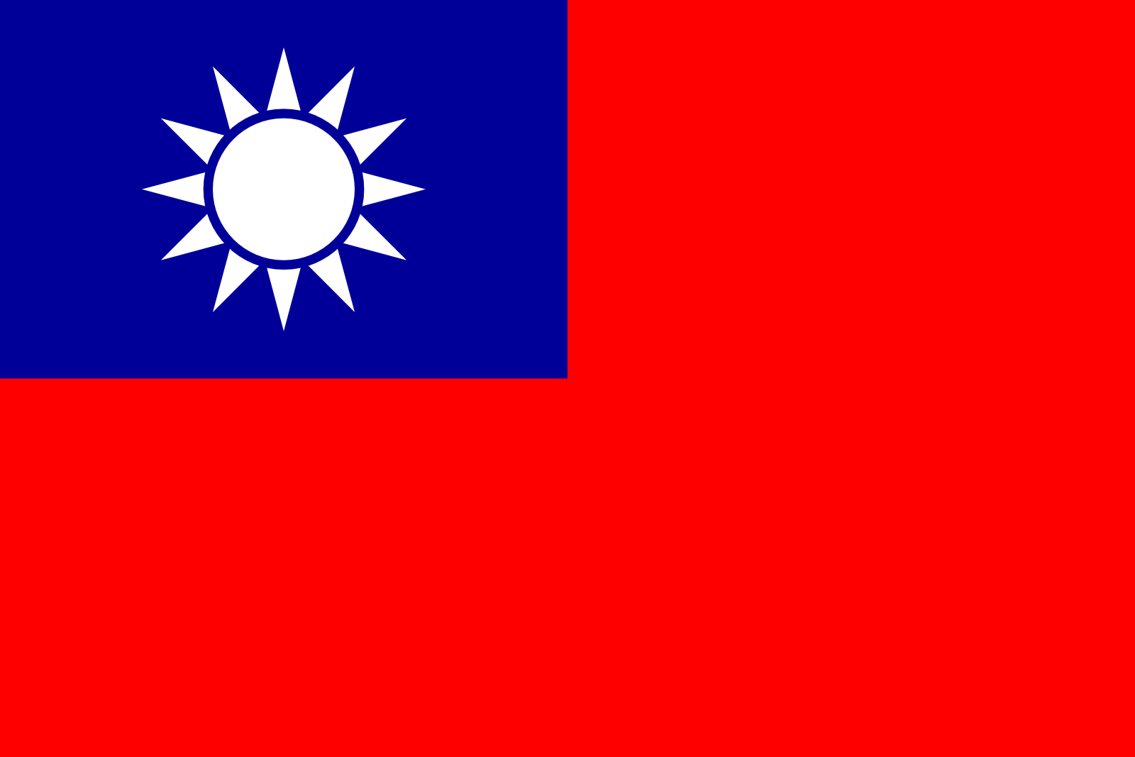 Drapeau Taïwan / (République de Chine (Taïwan))