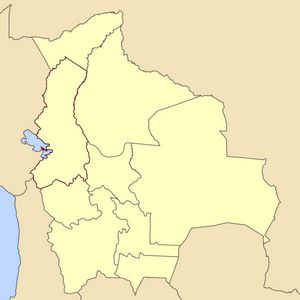 Carte Bolivie vierge