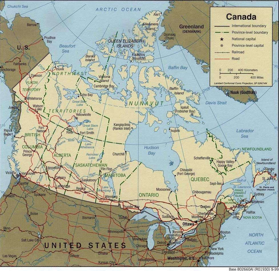 Carte Canada