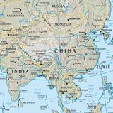 Carte des villes Chine