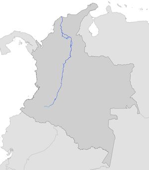 Carte Colombie vierge