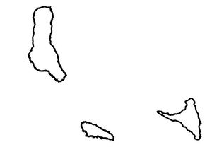 Carte Comores vierge