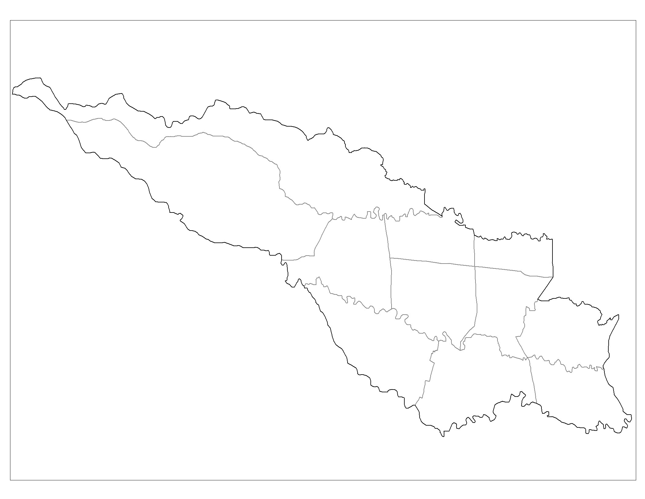 Carte Costa Rica vierge