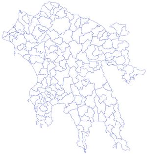 Carte Grèce vierge