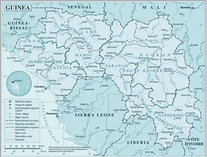 Carte Guinée