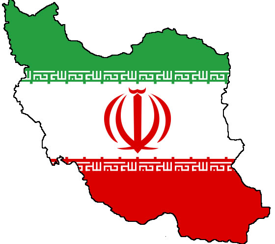 Carte drapeaux Iran