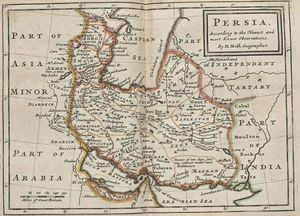 Carte historique Iran