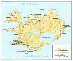 Carte Islande