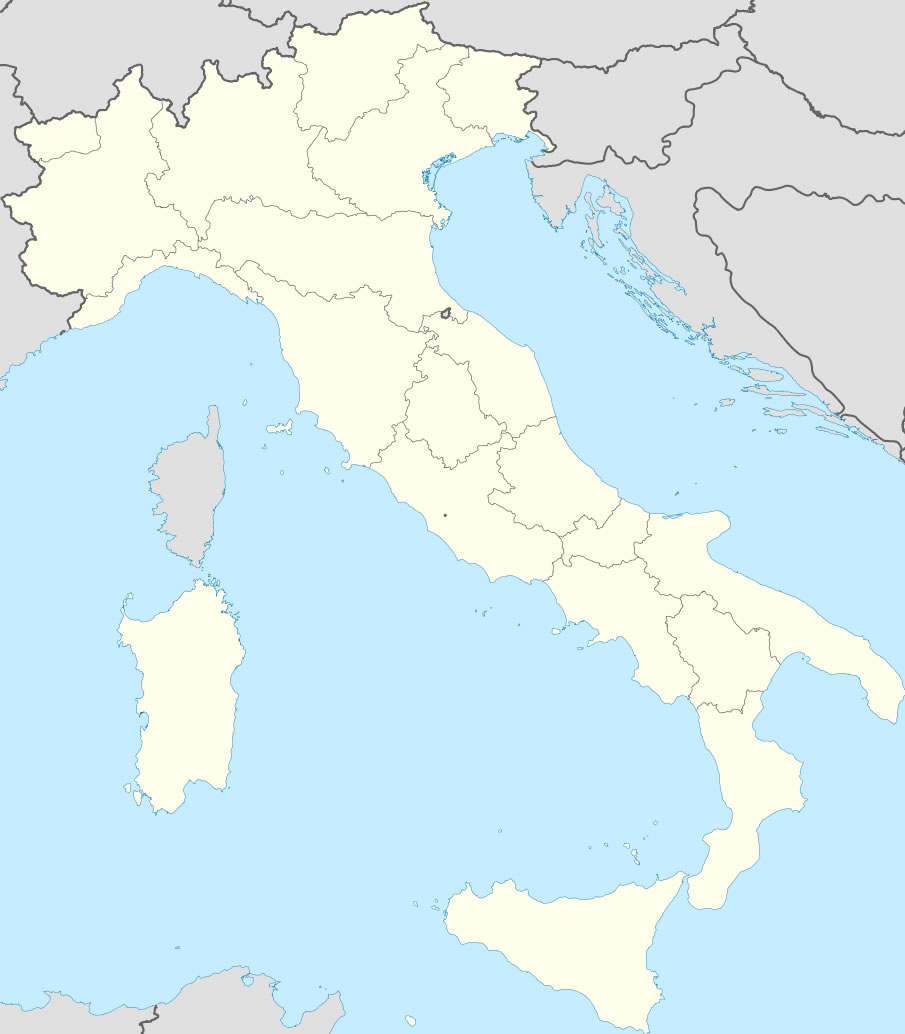 Carte Italie vierge