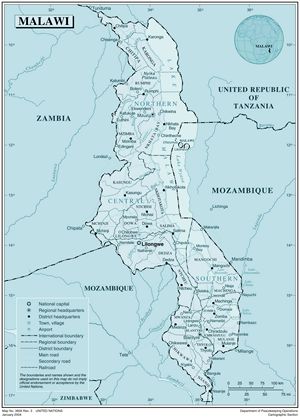 Carte Malawi