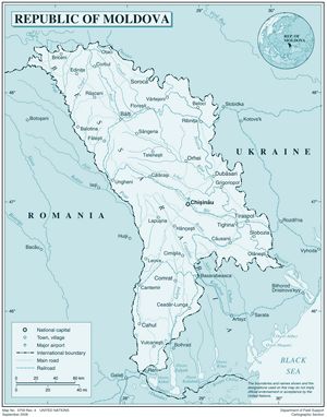 Carte Moldavie