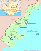 Carte frontières monaco