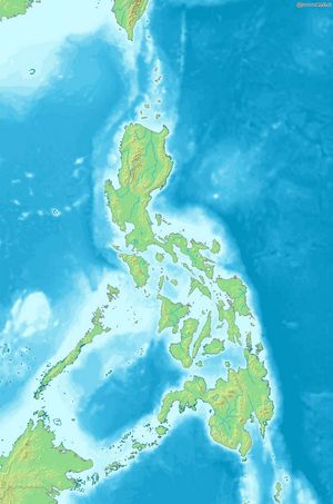 Carte relief Philippines