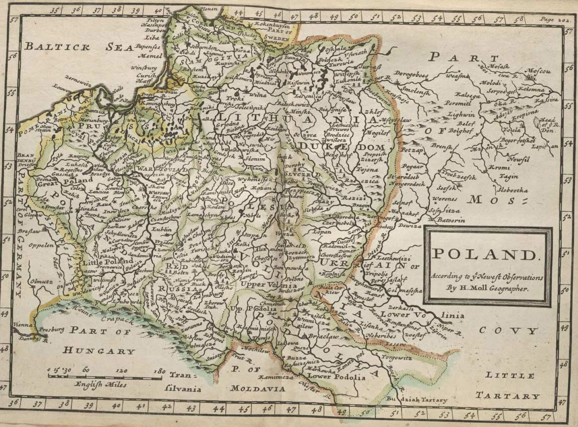 Carte historique Pologne