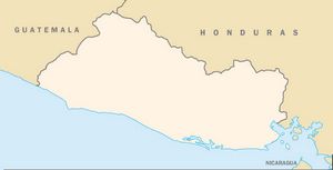 Carte Salvador vierge couleur