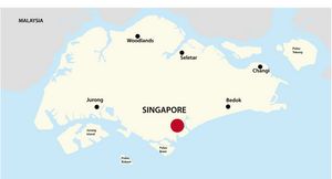Carte Singapour