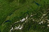 Carte satellite Suisse