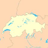 Carte Suisse vierge couleur