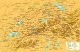 Carte des villes Suisse