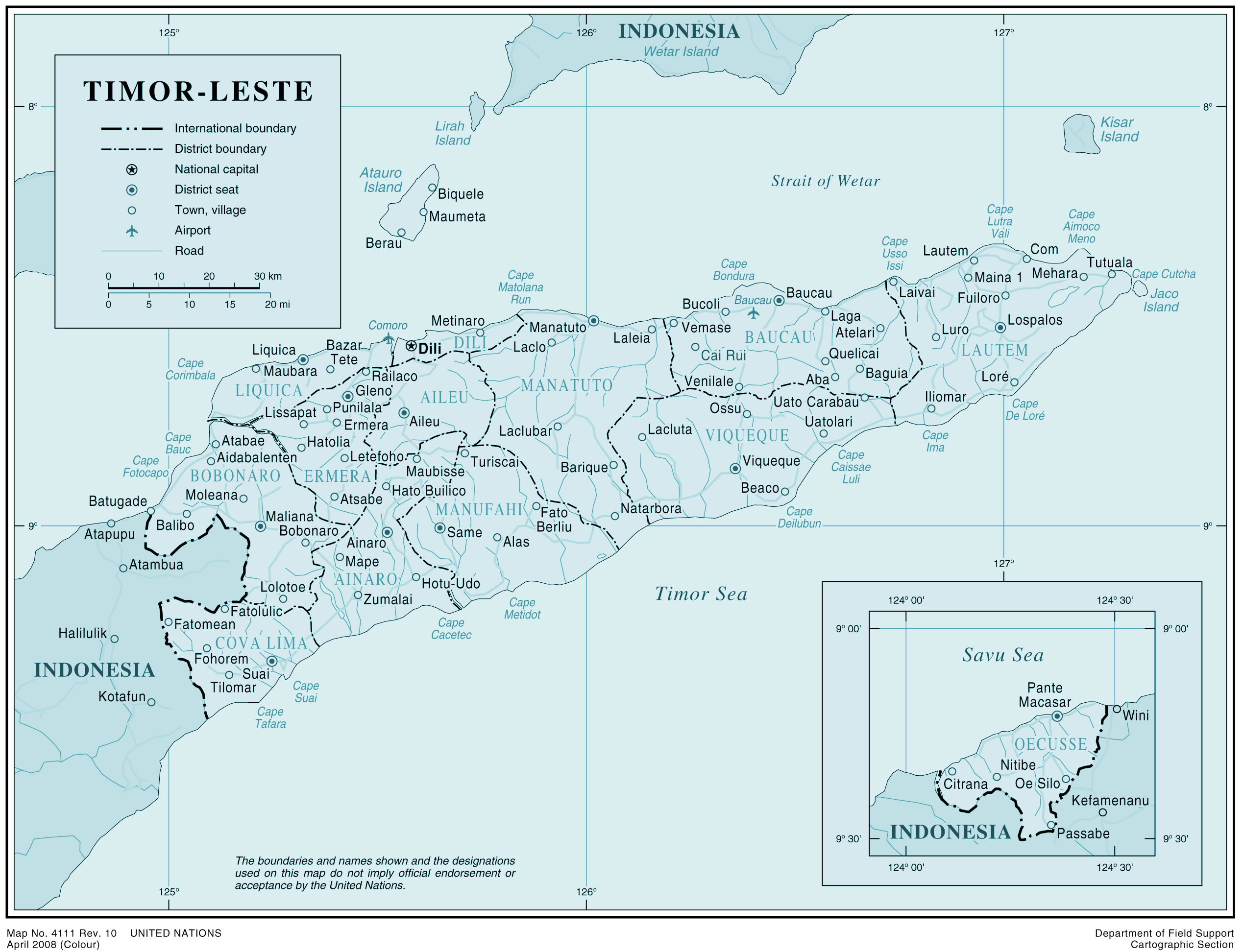 Carte Timor